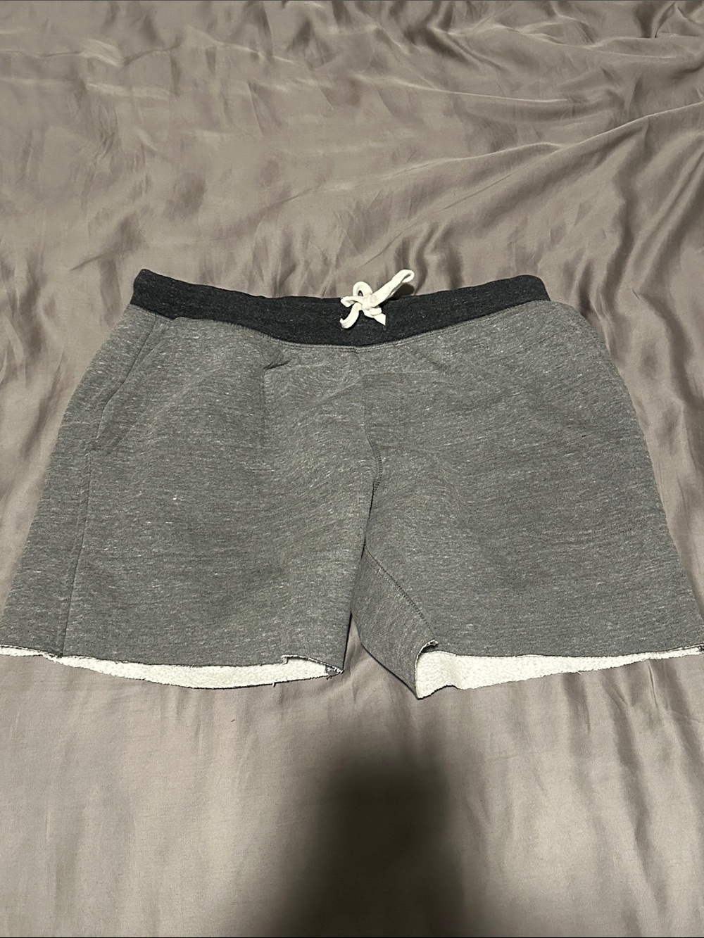 Chubbies Gray Lounge Shorts with Drawstring Waist
